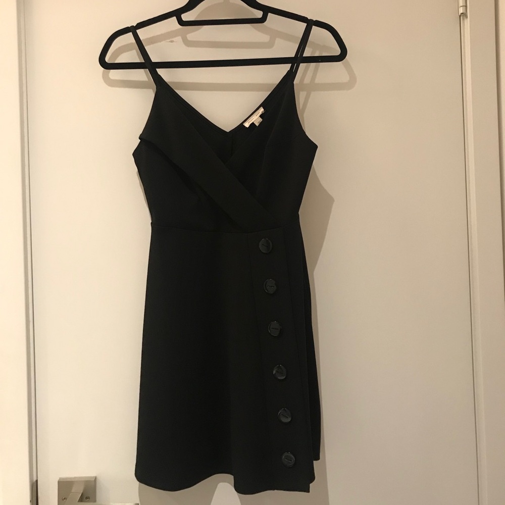 Silence + Noise Black Figure Skater Dress